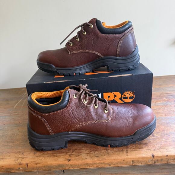 Timberland PRO Mens TITAN Oxford Shoe, SOFT TOE, Size 11.5W 47015 Wide NIB - Picture 1 of 12